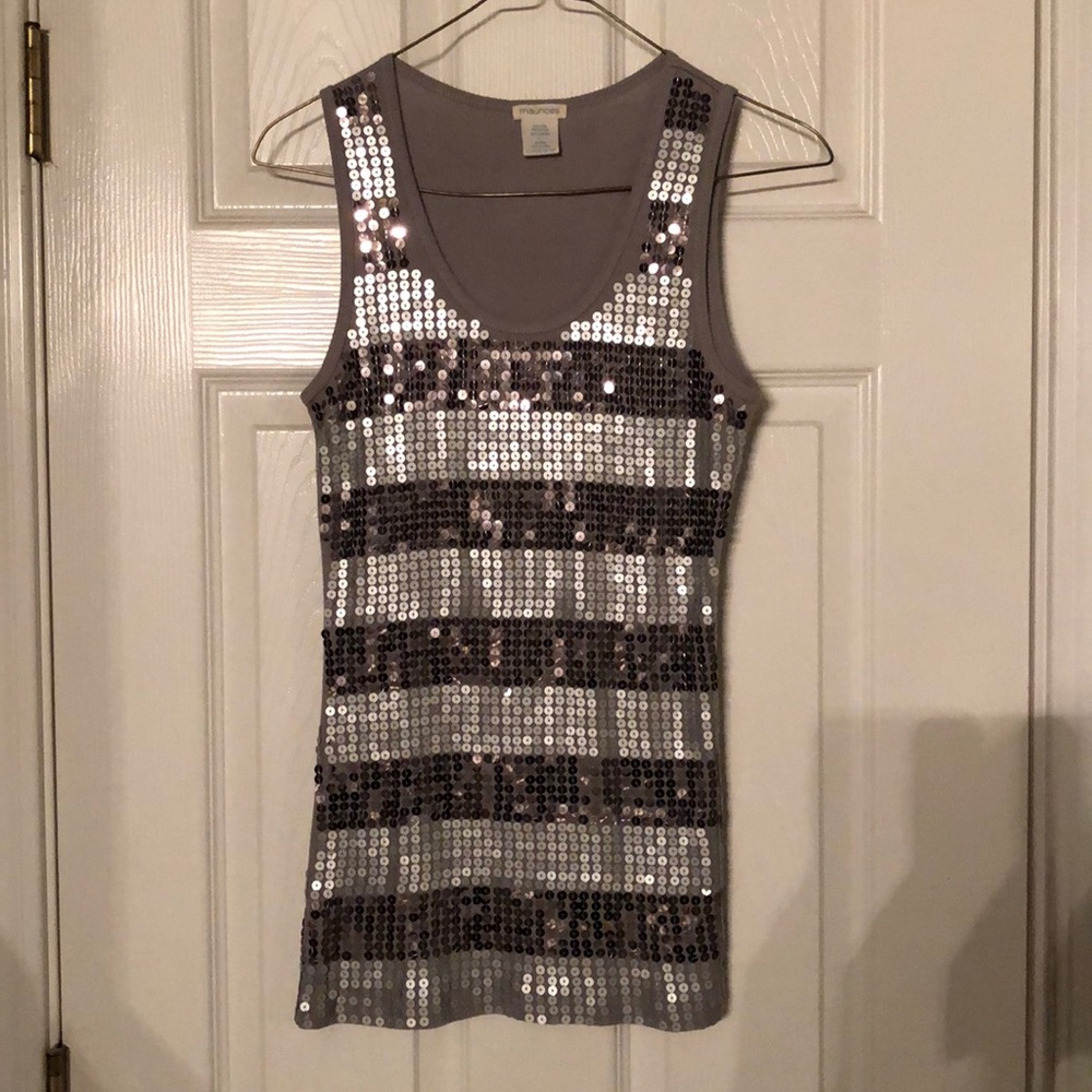 Sequined Tank Top